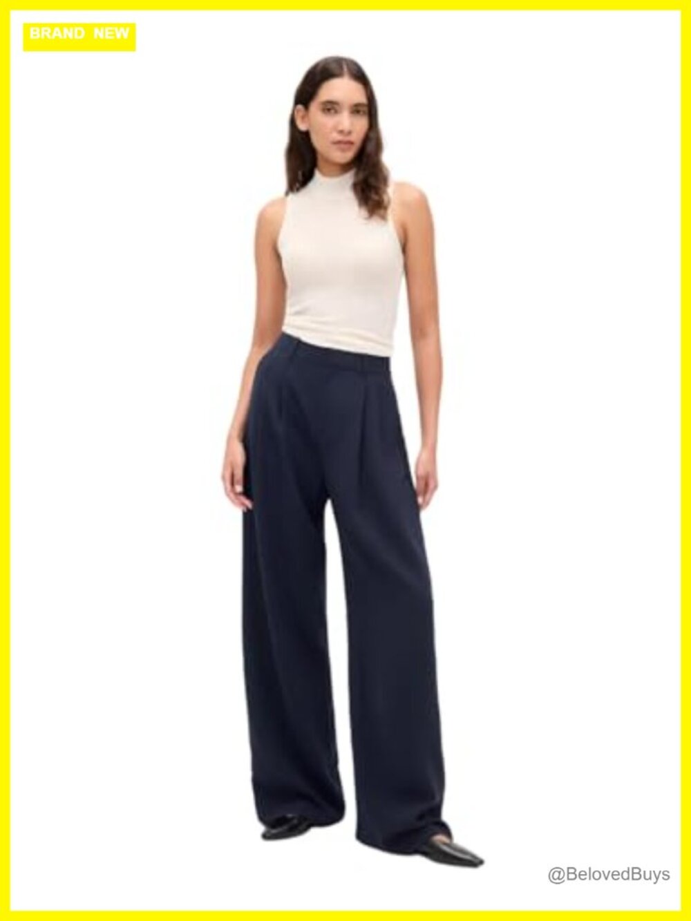 High-Rise Wide Leg Pull On Pants Everyday Work to Weekend